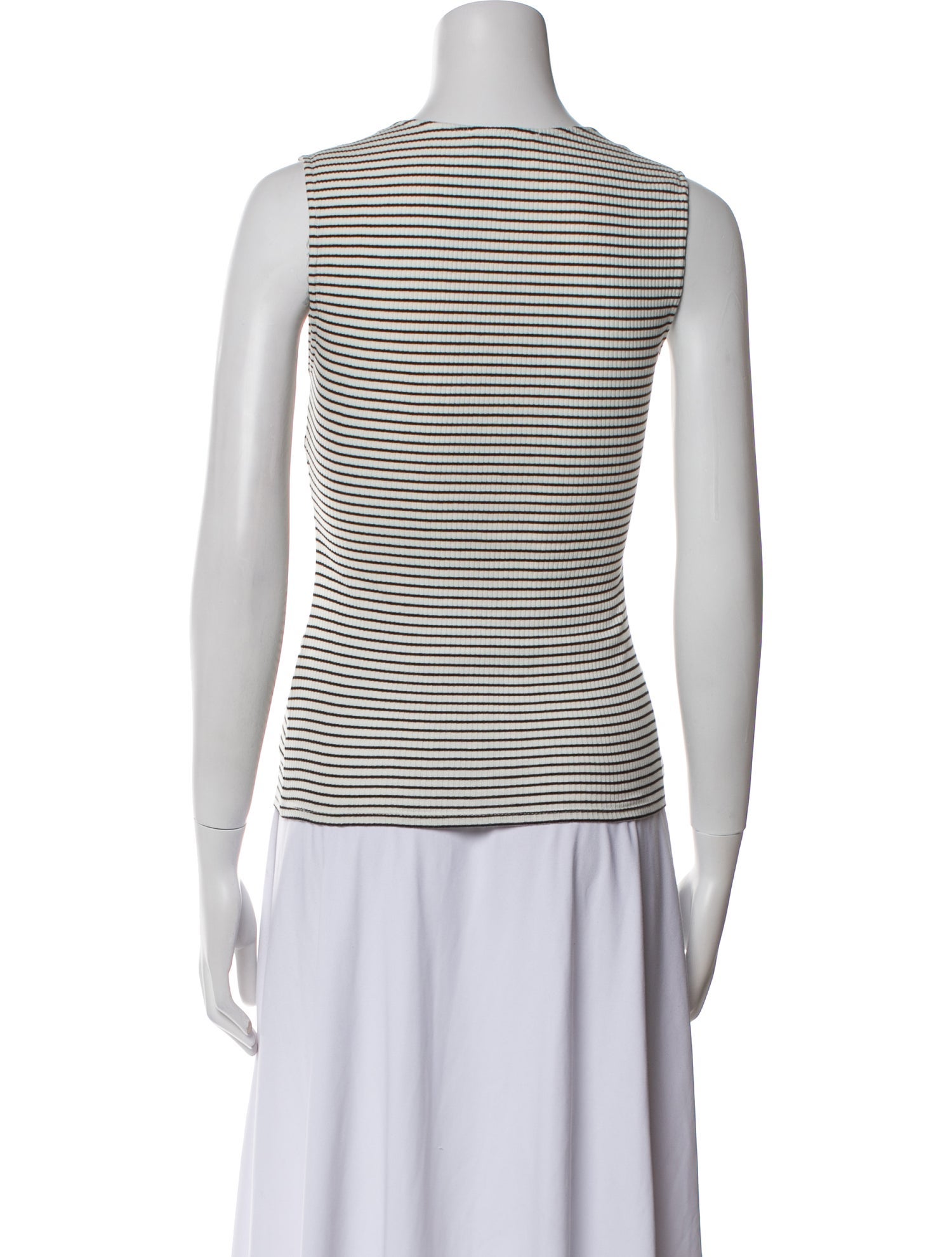 Rouje Striped Square Neckline Top